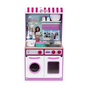 klein Barbie Cuisine en bois avec maison de poupée intégrée 2 en 1 I Cuisine jouet avec table de cuisson, lave-linge et accessoires I Dimensions : 45 cm x 40 cm x 85 cm I Jouet pour enfants à partir de 3 ans - Publicité