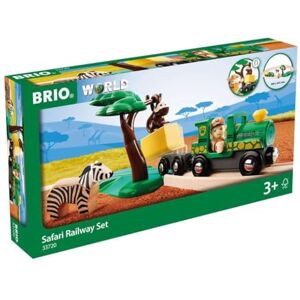 Brio World 33720 Circuit Safari Coffret complet 17 pièces Action de jeu sans pile Figurine et animaux inclus Circuit de train en bois Jouet mixte à partir de 3 ans - Publicité