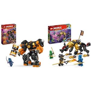 Lego Ninjago Le Robot Élémentaire de la Terre de Cole, Jouet de Construction pour Garçons et Filles & 71790 Ninjago Le Chien de Combat Dragon Imperium, Jouet de Ninja avec Monstre - Publicité