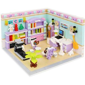 OundarM Maison de Jeux Jeu de Mini-Blocs- Salle d'étude, Jeu de Construction pour Chambre d'amis pour Filles et garçons de 6 7 8 9 10 Ans, Non Compatible avec Les Lgo (623 pièces) - Publicité