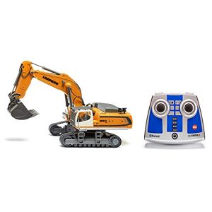 SIKU 6740, Liebherr R980 SME Excavateur sur Chenilles, Télécommandé, 1:32, Télécommande Bluetooth incluse, Pilotage possible via App avec Son, métal/plastique, Jaune - Publicité