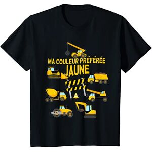 Enfants Aspirations professionnelles Builder Motif Enfant Chantier Véhicule de construction Pelleteuse Grue Bricoleur T-Shirt - Publicité