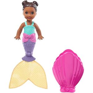 Barbie Dreamtopia Coffret Surprise Mini-poupée Sirène Chelsea 10 cm avec Coquillage, modèle aléatoire, Jouet pour Enfant, GHR66 Multicolore - Publicité