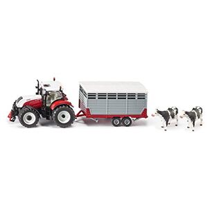 SIKU 3870 Véhicule Miniature Modèle à l'échelle Tracteur Steyr Avec Remorque Bétaillère Echelle 1/32 Métal - Publicité