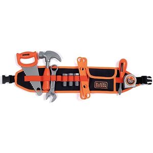 Smoby Black+Decker Ceinture Outils Sangle Réglable Jouet Bricolage Enfant 14 Accessoires 360917 - Publicité