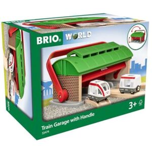 Brio World 33474 Garage pour Trains Portatif Accessoire pour circuit de train en bois Pour transporter ses trains Jouet pour garçons et filles dès 3 ans - Publicité