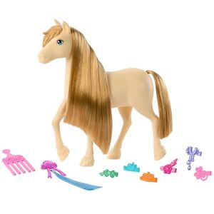 Barbie – Mysteries : The Great Horse Chase, Poney et Accessoires Crinière très Longue à coiffer (Les Styles Peuvent Varier), HXJ36 - Publicité