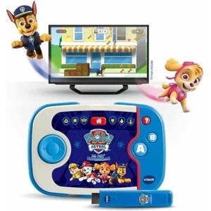 VTech Pat' Patrouille, ABC Smile TV, Ma Première Console TV Éducative, Console de Jeux et d'Apprentissages avec Manette Sans Fil, Clé HDMI, Cadeau Enfant de 3 Ans à 7 Ans Contenu en Français - Publicité