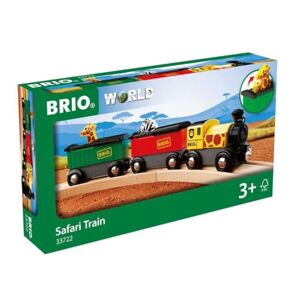 Brio World 33722 Train Safari Pour circuit de train en bois Action de jeu sans pile Système d'attache aimantée Jouet pour garçons et filles dès 3 ans Multicolore - Publicité