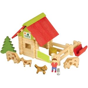 Jeujura 8051- Jeux de Construction-Petite Ferme avec Animaux 70 Pieces - Publicité