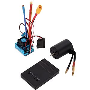 Bnineteenteam Jeu de Cartes de Programmation ESC de Moteur RC, ESC étanche sans Balais de Moteur 3650 3600 KV avec Carte de Programmation 1/8 1/10 Pièce de Rechange de Voiture RC - Publicité