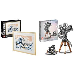 Lego 31208 Art Hokusai – La Grande Vague, Set de Décoration Murale Japonaise & 43230 Disney La Caméra Hommage à Walt Disney, Set du 100ème Anniversaire, Cadeau de Noël pour Adultes - Publicité