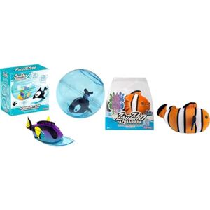 Lansay ZHU ZHU Aquarium Lot : 1 Moon Le Poisson Clown + 1 Aquarium et Son Surf Mini Univers Animal Interactif Dès 4 Ans - Publicité