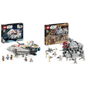 Lego 75357 Star Wars Ghost et Phantom II, Comprenant 2 Véhicules Ahsoka en Briques & 75337 Star Wars Le Marcheur at-Te, Jouet, Construction de Figurines de Droïdes de Combat - Publicité