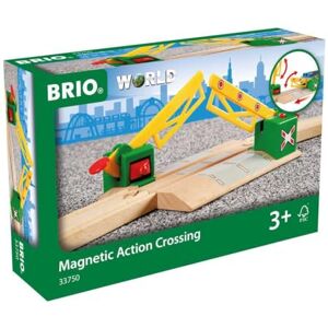 Brio World 33750 Passage à niveau magnétique Accessoire pour circuit de train en bois Action de jeu sans pile Jouet mixte A partir de 3 ans - Publicité