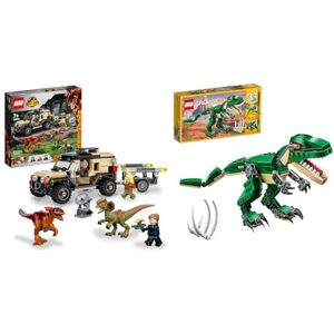 Lego 76951 Jurassic World Le Transport du Pyroraptor et du Dilophosaurus & 31058 Creator 3-en-1 Le Dinosaure Féroce, Cadeau de Noël, Jouet Dinosaures, Figurines, T. Rex, Triceratops - Publicité