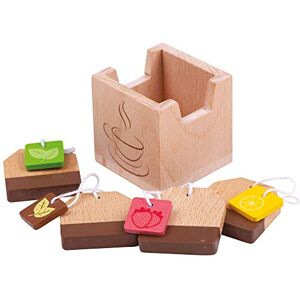 Bigjigs Toys BigJigs Jouets Jeux de rôles thé en Bois Sacs Cuisine pour Enfants Accessoires Roleplay Alimentaires - Publicité