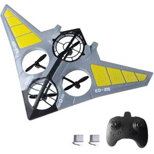 Goolsky Avion Télécommandé, Avion RC Drone télécommandé en Mousse 2,4 GHz, Avion télécommandé, Rotation de Cascade à 360 ° pour Enfants - Publicité