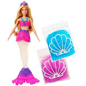 Barbie Dreamtopia poupée sirène Slime avec nageoire Personnalisable, Jouet pour Enfant, GKT75 Multicolore - Publicité