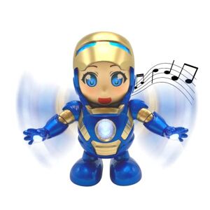 MAGIC SELECT Robot Iron Woman Danseuse Électronique avec Lumières et Musique. Mini Robot de Super-héros. Figurine des Vengeurs. Cadeau pour Garçons et Filles. Piles AA Non INCLUSES. Publicité