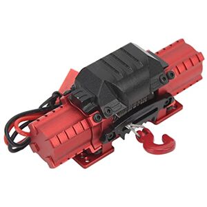 Dilwe Treuil de Voiture RC, Traction Maximale Gorce/10 Kg/22,0 LB, Accessoires de Voiture de Treuil à Double Moteur en Alliage D'aluminium RC pour Voitures RC Jouets et Jeux (Rouge) - Publicité