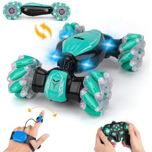 NEXBOX Voiture de Cascade télécommandée pour Enfants RC Crawler 4WD 2,4 GHz Véhicule Tout-Terrain avec Commande Manuelle Cadeau d'anniversaire pour garçons et Filles 6 7 8 9 10 11 12 Ans - Publicité