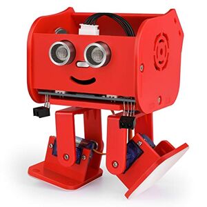 ELEGOO Kit de Robot bipède Penguin Bot pour Projet Arduino avec Tutoriel d'assemblage, kit STEM pour Amateurs Jouets STEM pour Enfants et Adultes, Version Rouge V2.0 - Publicité