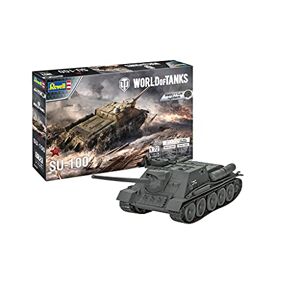 Revell -03507 Char d'assault SU-100 World of Tanks Maquette, 03507, Incolore - Publicité