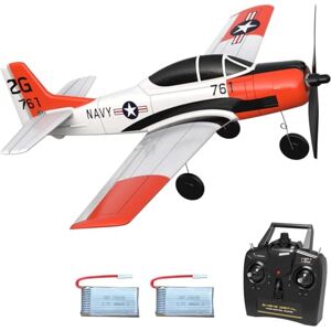 VOLANTEXRC RC Avion 4CH Avion télécommandé T28 Trojan 2,4 GHz RC Avion RTF pour débutants, Enfants et Adultes, Avion Jouet avec Recharge USB (761-9 RTF) - Publicité