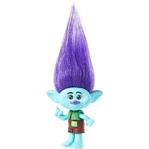 Mattel Trolls 3, Figurine Branche Aux Cheveux Éclatants Avec Tenue Amovible, 5 Articulations, À Collectionner, Jouet Enfant, A Partir De 3 Ans, HNF08 - Publicité