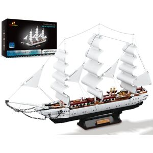 JMBricklayer 40104 Ensemble de Blocs de Construction de Bateau Pirate, Blocs de Construction à Pince pour voilier Cygne Blanc, modèle de Jouet de Bateau Pirate pour Adultes et Adolescents - Publicité