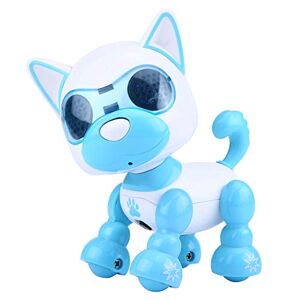 Tbest Robot Chien, Smart Puppy Toys Robot d'enregistrement LED pour Enfants Enfants(Bleu) Moule de Voiture - Publicité