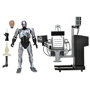 NECA 203605 Ultimate Robocop Battle Damaged w/Chair Figurine articulée 20 cm Noir - Publicité