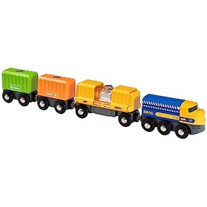 Brio World 33982 Long Train de Marchandises Pour circuit de train en bois Système d'attache aimantée Jouet pour garçons et filles à partir de 3 ans - Publicité