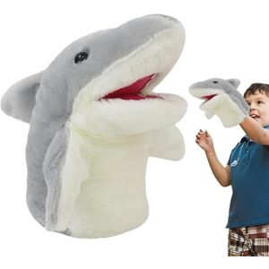 Shenrongtong Marionnettes de Requin Jouets en Peluche Marionnettes de Requin en Peluche Mignonnes pour Enfant, Marionnettes à Doigts de Requin en Peluche de décoration de Maison - Publicité