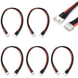 elechawk JST-XH Lot de 5 rallonges de prise d'équilibre 3S 200 mm pour batterie LiPo 22 AWG en silicone - Publicité