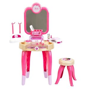 klein Salon de beauté Barbie « Happy Vibes »   Salon de beauté avec Miroir Rotatif et éclairage   Coiffeuse avec Accessoires   Jouet pour Enfant à partir de 3 Ans - Publicité