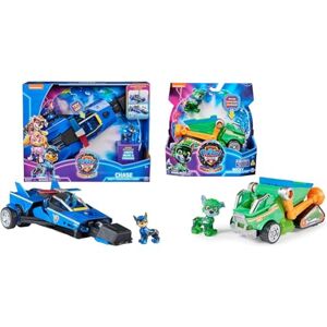 Paw Patrol La Super Patrouille Le Film Véhicule Deluxe Chase Voiture Pat Patrouille & La Super Patrouille Le Film Véhicule + Figurine Rocky Voiture Pat Patrouille À Collectionner - Publicité