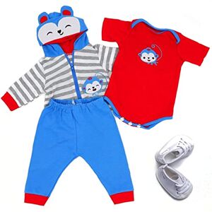 ZIYIUI Simulation Reborn Vêtements Poupée pour New Born Baby Poupée, Tenue de poupée en Coton pour Poupée 45-55 cm - Publicité