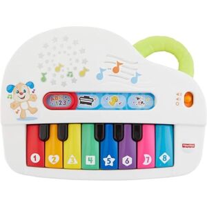 Fisher Price Mon Piano Rigolo, jouet interactif musical et lumineux avec modes de jeu apprentissage et musique, pour bébé dès 6 mois, GFK11 - Publicité