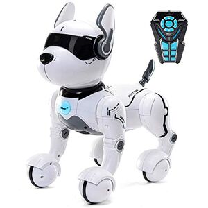 Top Race Jouet pour Chien Robot télécommandé pour Enfants, Danse Interactive et Intelligente pour Battre Le Robot Chiot- Cadeau pour Filles et garçons âgés de 3 4 5 6 7 8 910 Ans - Publicité