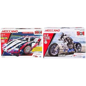 MECCANO Coffret Supercar 25 MODÈLES MOTORISÉS Voiture Enfant Motorisée & Moto 5 MODÈLES 5 Modèles De Véhicules Motos A Construire Coffret Inventions - Publicité