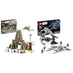 Lego 75365 Star Wars La Base Rebelle de Yavin 4, Set Comprenant 10 Minifigurines & 75348 Star Wars Le Chasseur Fang Mandalorien Contre Le TIE Interceptor, Jouet de Vaisseaux Spatiaux - Publicité