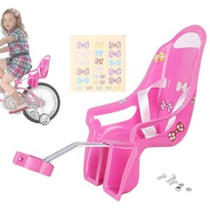 Whrcy Siege Poupee Velo Enfant Fille, Porte Poupee Velo Avec Autocollants DIY, Porte-bébé De Poupée Pour Vélo D'enf ant En Plastique, Compatible Avec Les Poupées Et Les Animaux En Peluche De Taille Standard - Publicité