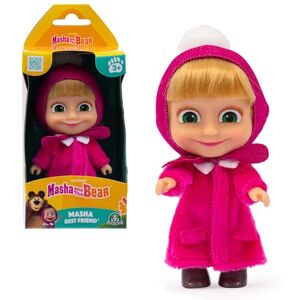 Giochi Preziosi Masha & Michka, Poupée 12 cm, à Collectionner, modèle Tenue Hiver, Jouets pour Enfants à partir de 3 Ans, , MHA002 - Publicité