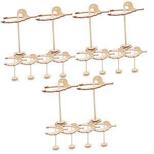 Toyvian 18 Pcs Réservoir En Bois Assemblé Jouets De Peinture Sur Bois Bricolage Oiseau Équilibriste En Bois Oiseau D'équilibre En Bois Équilibre Des Doigts Équilibrage Puzzle Statue Enfant - Publicité