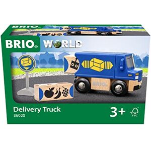 Brio World 36020 Camion de Livraison Accessoire pour Circuit de Train en Bois avec connexions aimantées Jouet pour garçons et Filles à partir de 3 Ans - Publicité