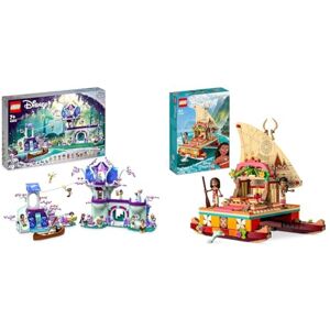 Lego 43215 Disney La Cabane Enchantée dans l’Arbre, avec 13 Mini-Poupées Figurines & 43210 Disney Princesse Le Bateau d’Exploration de Vaiana, Jouet avec Mini-Poupée Sina, et Figurine Dauphin - Publicité