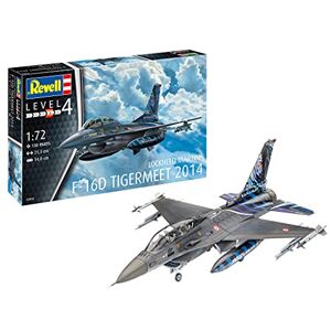 Revell -F-16D Tigermeet 2014 1:72, 21,3 cm Lockheed Martin Maquette Avion, 03844, Multicolor - Publicité