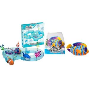 Lansay ZHU ZHU Aquarium Lot : 1 Crystal Le Poisson Ange Royal + 1 Circuit Coquillage Mini Univers Animal Interactif Dès 4 Ans - Publicité